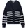 Placed Navy White Stripe M