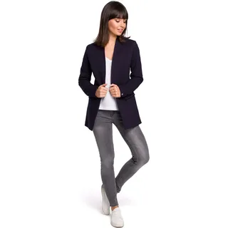 BeWear Lange Jacke für Frauen Wendelin B102 Dunkelblau M - Dunkelblau