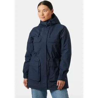 HELLY HANSEN Funktionsmantel HELLY HANSEN "W ESCAPE INS PARKA", Damen, Gr. L, navy, Obermaterial: 100% Polyamid. Futter: 100% Polyester. Wattierung: 100% Polyester, hüftbedeckend, Mäntel Funktionsmantel, mit Primaloft Black Eco Isolierung, wasserdicht, winddicht