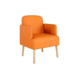 meet powered by PAPERFLOW Besuchersessel Brooks  FTBROSC.23.05 orange Kunststoff