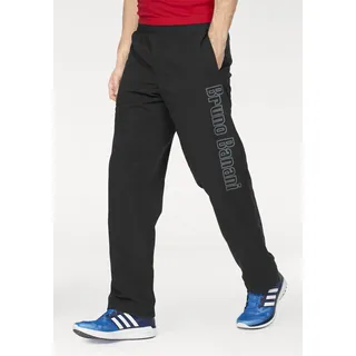 Sporthose BRUNO BANANI, Herren, Gr. XS (40/42), N-Gr, schwarz (schwarz (hose aus beständigem material)), Obermaterial: 100% Polyester. Futter: 100% Polyester, bedruckt, bequem lang, Hosen Sporthose, mit verstellbarem Hosensaum, Topseller