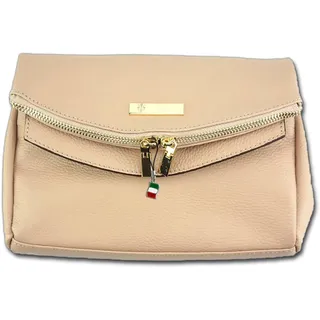 Florence 2in1 Damen Abendtasche Umhängetasche rosa Clutch Echt-Leder OTF803A