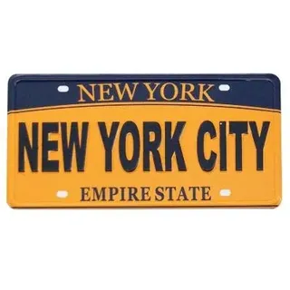 New York City Nummernschild Kühlschrankmagnet - NYC Souvenirs