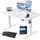 Schreibtisch USB-Ladeanschluss 120 x 60 Schreibtisch Weiß