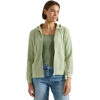 Cecil Langarm Jacke mit Kapuze und Struktur raw Matcha Lime L