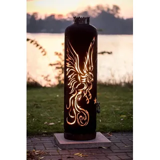 Feuerstelle Phönix Feuertonne für Garten & Terrasse Feuerflair