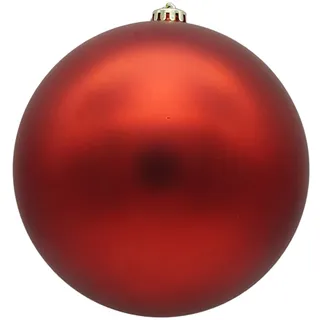 XXL Weihnachtskugeln groß für den Außenbereich, frostsicher und wetterfest 20 oder 30 cm (Ø 20 cm, Rot matt)