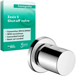 hansgrohe Zesis S Absperrventil Unterputz, 74997000, Farbe: Chrom