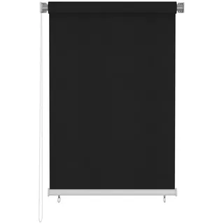 vidaXL Außenrollo 105 (B) x 140 (H) cm Schwarz - Schwarz