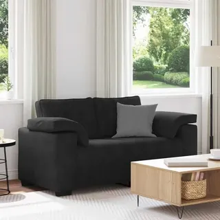 vidaXL Zweisitzer-Sofa Schwarz 120 cm Samt