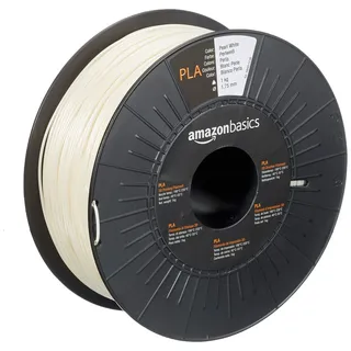 Amazon Basics 3D-Drucker-Filament aus PLA-Kunststoff, 1.75 mm, Perlweiß, 1-kg-Spule