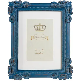 Biscottini Tischbilderrahmen 21 x 26 cm | Bilderrahmen im Vintage-Stil | Tischbilderrahmen | Vintage Rahmen | Tischrahmen