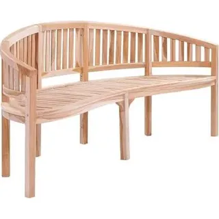 Gartenbank 151 cm Teak Bananenform - Braun