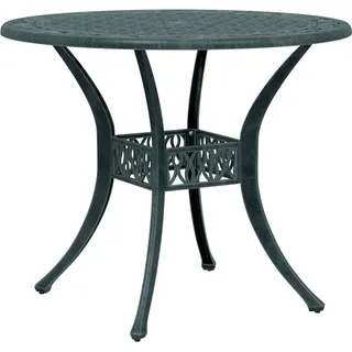 vidaXL Gartentisch Grün Ø90x75 cm Aluminiumguss - Grün