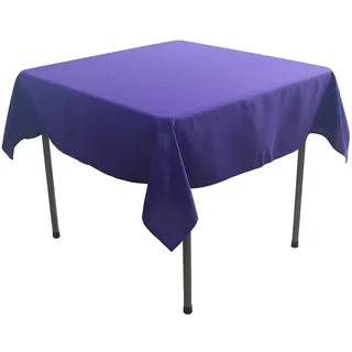 KaitatsuSen Quadratische Tischdecke aus Polyesterstoff, Violett, 150x150cm