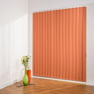 LIEDECO Vertikalanlage Maß, 127 mm Lamelle, 100 x 250 cm, orange