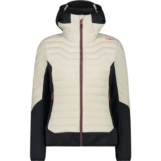 CMP Damen Hybrid Hoodie Jacke (Größe M, beige)