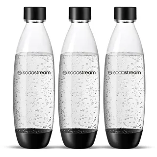 Sodastream Fuse PET-Flasche 3 x 1 l schwarz/weiß