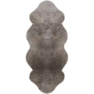 Heitmann-Felle Fellteppich HEITMANN FELLE "Lammfell KK 1,5 - Premium Qualität" Gr. 41, grau (taupe), B:68cm H:70mm L:140cm, Lammfell, Teppiche, Fellteppich, echtes Austral. Lammfell, besonders weich, auch ideal als Bettvorleger