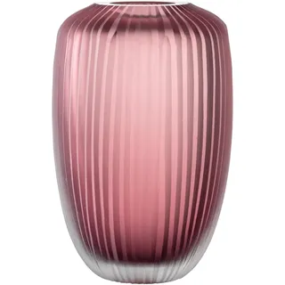LEONARDO 036446 Hohe Blumenvase Bellagio mit Rillen Muster lila