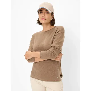 Brax Damen, Strickpullover Style LIZ", taupe, braun, Gr. 38,