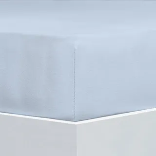 Bettlaken FLORELLA "Flausch-Flanell, 100% Baumwolle", blau, B:100cm L:200cm, Flanell, Obermaterial: 100% Baumwolle CO., Bettlaken, Bettlaken