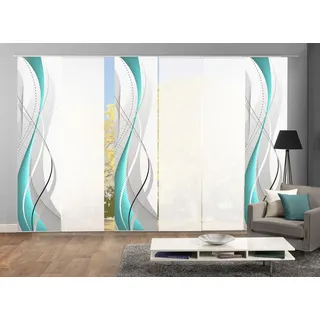 HOME WOHNIDEEN HOME Fashion Schiebegardine »WUXi« 60x245cm (4er Set)