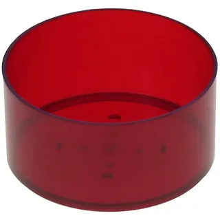 runde Kunststoff Teelichthüllen 37x19mm - Kerzengießen Klassische Rundform, Farbe:Dunkelrot, Anzahl:1000 Stück