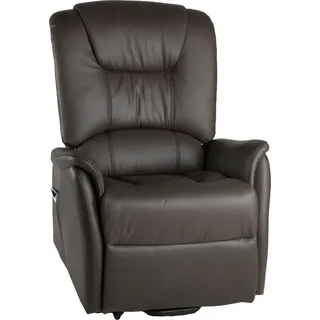 Duo Collection TV-Sessel Messina Kunstleder 84 x 115 x 94 cm Braun mit elektrischer Aufstehhilfe