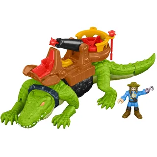 Fisher-Price Laufendes Krokodil & Käpt'n Hook Spielfigur 3 Jahre