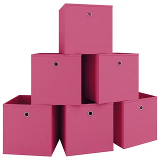Mid.you Faltbox , Pink , Kunststoff , 27x28x27 cm , faltbar , Ordnen & Aufbewahren, Kleideraufbewahrung, Faltboxen & Hängeaufbewahrung