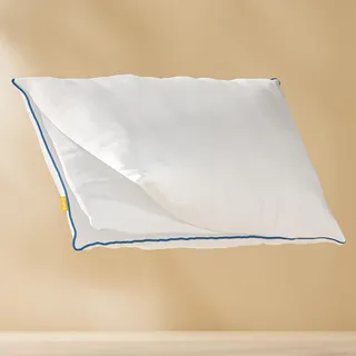 Emma Classic Flauschkissen 40x80 – Ovales Mikrofaser Kopfkissen, verstellbar, maschinenwaschbar & ergonomisch, weich & für individuell anpassbaren Schlafkomfort