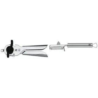 WMF Tin Up Dosenöffner mit Kapselheber 20 cm, Cromargan Edelstahl, Kunststoff & Profi Plus Kartoffelschäler Pendelklinge 19 cm, Pendelschäler einschneidig, Gemüseschäler