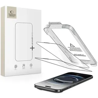 Tech-Protect Quick Set+ 2-pack Tempered Glass for iPhone 17 Air - Black