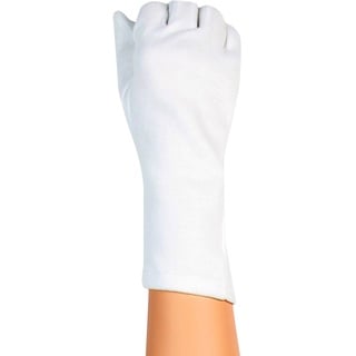 Glamory Damen Strumpf-Handschuhe Gloves Weiß, Weiß (Weiß), One size