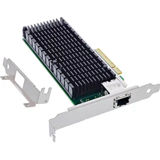 InLine 10-Gigabit Netzwerkkarte, 1x RJ45 10Gb/s, PCIe x8, inkl. low profile Slotblech