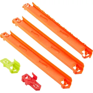 Hot Wheels Track Builder Track Creator Gerades Trackset, ca. 1 Meter Track-Schnellstecksystem und 2 Adapter, Fahrzeug- & Schienen-Set, 3 Jahr(e), Kunststoff, Orange - Orange