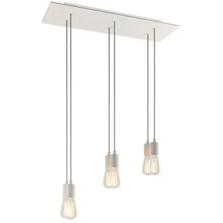 Creative Cables Rose-one Xxl 6 Falls With Light Bulb Hängelampe - Matte White - One Size