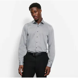 Olymp "Level Five« body fit, Businesshemd, Minimalprint, Royal-Kentkragen