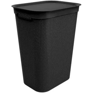 Rotho Brisen Wäschekorb 50 l, - Black - 50l