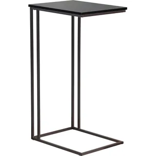 Beistelltisch HOME AFFAIRE "Sterling", schwarz, schwarz, schwarz, B:50cm H:91cm T:40cm, Tische, Beistelltisch, Nachttisch für ein Boxspringbett - Couchtisch (B/T/H): 50/40/91 cm