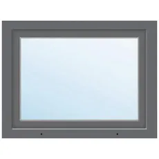 Kunststofffenster ARON Basic weiß/anthrazit 900x500 mm DIN Rechts
