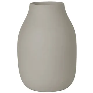 blomus Vase -COLORA- | Keramik | Mourning Dove | Größe S | H 15 cm x B 10 cm x T 10 cm