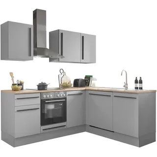 BASIC by Balculina Winkelküche L-Form 220 cm grau