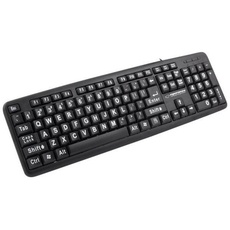 Esperanza USB KEYBOARD WITH CAPITAL LETTERS FLORIDA - Tastaturen - Schwarz