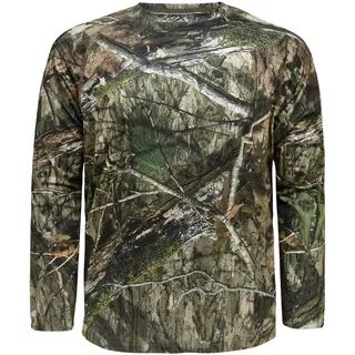 Mossy Oak Herren Men's Hunting Shirt Camo Clothes Long Sleeve Hemd, Country DNA, XL