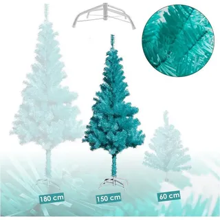 Künstlicher Weihnachtsbaum türkis inkl. Ständer Tannenbaum Christbaum 150cm - Türkis