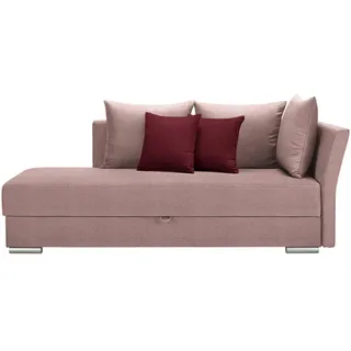 Xora Liege , Rosa , Textil , Uni , Füllung: Schaumstoff,Schaumstoff , 220x93x100 cm , seitenverkehrt erhältlich, Schlafen auf Sitzhöhe , Wohnzimmer, Sofas & Couches, Schlafsofas, Polsterliegen