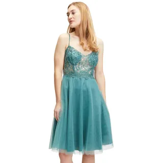 Vera Mont Damen Cocktailkleid im Glitzer-Look Bright Eucalyptus,38