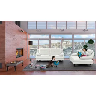 Calia Italia Couch Leder 3-Sitzer Weiß